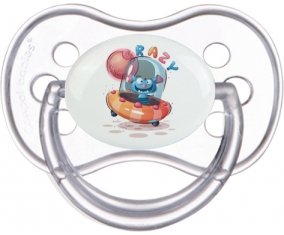 Animaux rigolos Crazy : Transparente classique Tétine embout anatomique