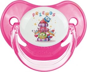 Animaux rigolos Friends : Rose classique Tétine embout physiologique