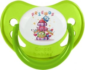 Animaux rigolos Friends : Vert phosphorescente Tétine embout physiologique