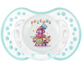 Animaux rigolos Friends : Retro-blanc-lagon classique Tétine embout Lovi Dynamic