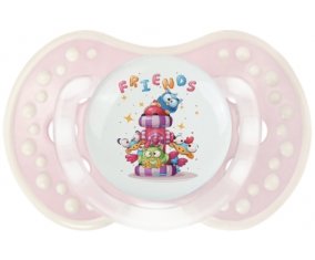 Animaux rigolos Friends : Retro-rose-tendre classique Tétine embout Lovi Dynamic