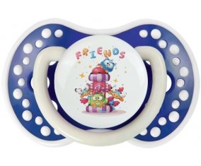 Animaux rigolos Friends : Bleu-marine phosphorescente Tétine embout Lovi Dynamic