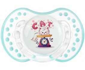 Animaux rigolos Cat design-1 : Retro-blanc-lagon classique Tétine embout Lovi Dynamic