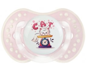Animaux rigolos Cat design-1 : Retro-rose-tendre classique Tétine embout Lovi Dynamic
