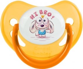 Animaux rigolos Hi Bro ! : Jaune phosphorescente Tétine embout physiologique