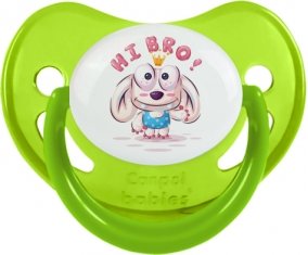 Animaux rigolos Hi Bro ! : Vert phosphorescente Tétine embout physiologique