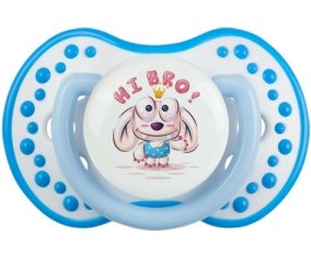 Animaux rigolos Hi Bro ! : Blanc-bleu phosphorescente Tétine embout Lovi Dynamic