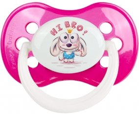 Animaux rigolos Hi Bro ! : Rose foncé classique Tétine embout anatomique