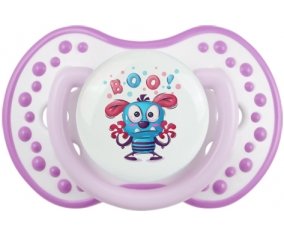 Animaux rigolos Boo ! : Blanc-mauve classique Tétine embout Lovi Dynamic