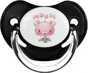 Animaux rigolos Mouse : Noir classique Tétine embout physiologique