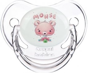 Animaux rigolos Mouse : Transparent classique Tétine embout physiologique