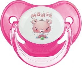 Animaux rigolos Mouse : Rose classique Tétine embout physiologique