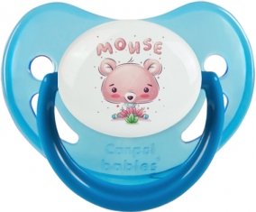 Animaux rigolos Mouse : Bleue phosphorescente Tétine embout physiologique