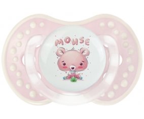 Animaux rigolos Mouse : Retro-rose-tendre classique Tétine embout Lovi Dynamic
