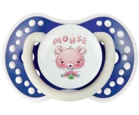 Animaux rigolos Mouse : Bleu-marine phosphorescente Tétine embout Lovi Dynamic