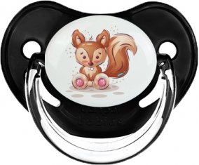 Animaux rigolos Écureuil : Noir classique Tétine embout physiologique