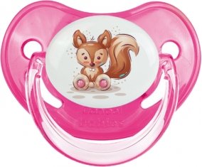 Animaux rigolos Écureuil : Rose classique Tétine embout physiologique