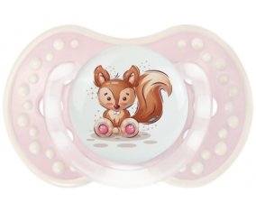 Animaux rigolos Écureuil : Retro-rose-tendre classique Tétine embout Lovi Dynamic