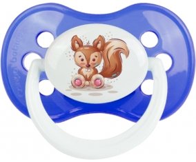 Animaux rigolos Écureuil : Bleu classique Tétine embout anatomique