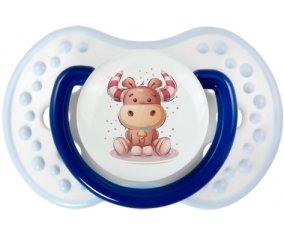 Animaux rigolos Taureau : Marine-blanc-bleu classique Tétine embout Lovi Dynamic