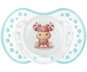 Animaux rigolos Taureau : Retro-blanc-lagon classique Tétine embout Lovi Dynamic