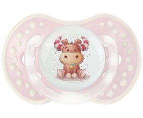 Animaux rigolos Taureau : Retro-rose-tendre classique Tétine embout Lovi Dynamic