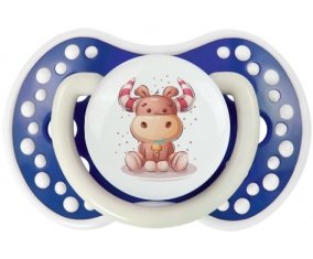 Animaux rigolos Taureau : Bleu-marine phosphorescente Tétine embout Lovi Dynamic