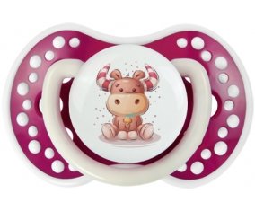 Animaux rigolos Taureau : Fuchsia phosphorescente Tétine embout Lovi Dynamic