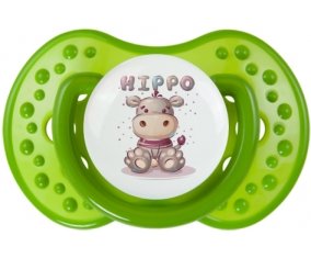 Animaux rigolos Hippo : Sucette LOVI Dynamic personnalisée