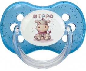 Animaux rigolos Hippo : Sucette Cerise personnalisée