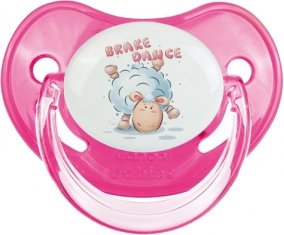 Animaux rigolos Brake Dance : Rose classique Tétine embout physiologique