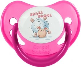 Animaux rigolos Brake Dance : Rose phosphorescente Tétine embout physiologique