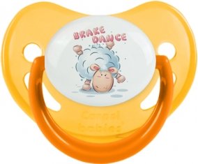 Animaux rigolos Brake Dance : Jaune phosphorescente Tétine embout physiologique