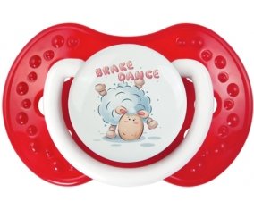 Animaux rigolos Brake Dance : Blanc-rouge classique Tétine embout Lovi Dynamic