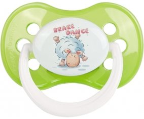 Animaux rigolos Brake Dance : Vert classique Tétine embout anatomique