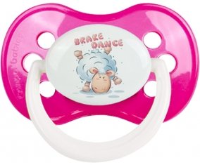 Animaux rigolos Brake Dance : Rose foncé classique Tétine embout anatomique