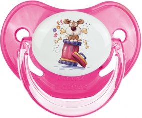Animaux rigolos Woof ! : Rose classique Tétine embout physiologique