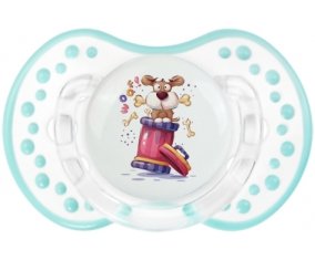 Animaux rigolos Woof ! : Retro-blanc-lagon classique Tétine embout Lovi Dynamic