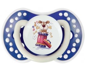 Animaux rigolos Woof ! : Bleu-marine phosphorescente Tétine embout Lovi Dynamic