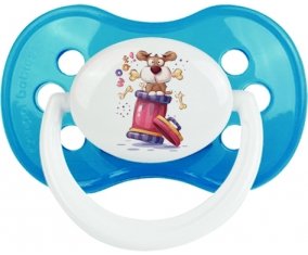 Animaux rigolos Woof ! : Cyan classique Tétine embout anatomique