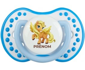 My Little Pony Applejack avec prénom : Blanc-bleu phosphorescente Tétine embout Lovi Dynamic
