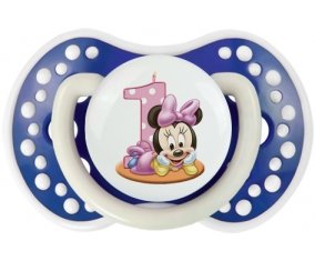 Disney Minnie Numéro 1 anniversaire : Bleu-marine phosphorescente Tétine embout Lovi Dynamic