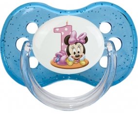 Disney Minnie Numéro 1 anniversaire : Sucette Cerise personnalisée