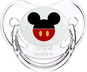 Disney Mickey short rouge : Transparent classique Tétine embout physiologique