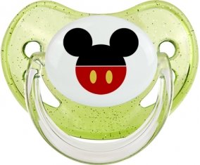 Disney Mickey short rouge : Vert à paillette Tétine embout physiologique
