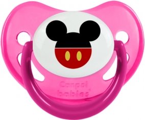 Disney Mickey short rouge : Rose phosphorescente Tétine embout physiologique