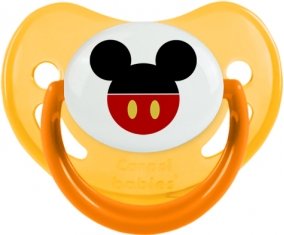 Disney Mickey short rouge : Jaune phosphorescente Tétine embout physiologique