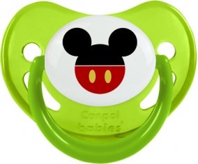 Disney Mickey short rouge : Vert phosphorescente Tétine embout physiologique