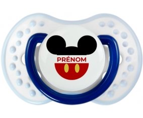 Disney Mickey short rouge avec prénom : Marine-blanc-bleu classique Tétine embout Lovi Dynamic