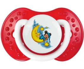 Disney Mickey Bonne nuit : Blanc-rouge classique Tétine embout Lovi Dynamic